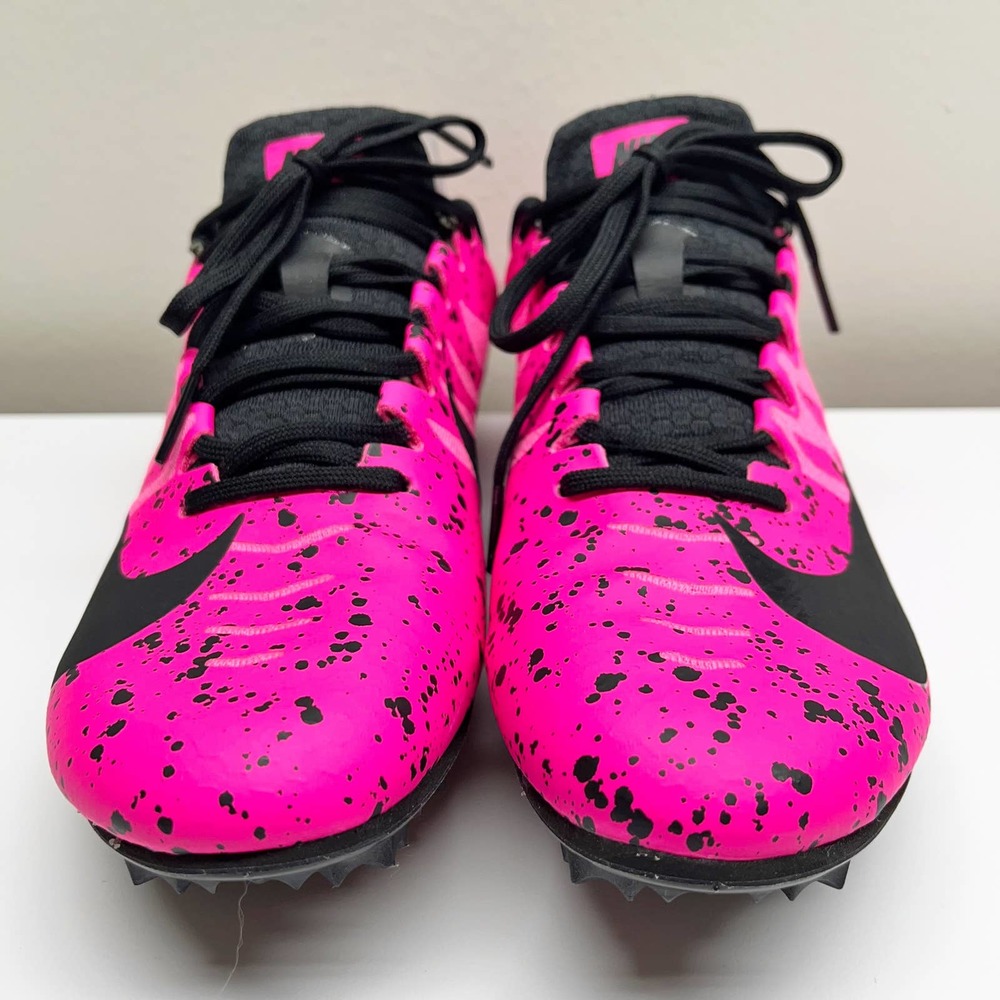 NEW Nike Zoom Rival S 9 Pink Blast Track Spikes Unisex Shoes - Picture 2 of 6